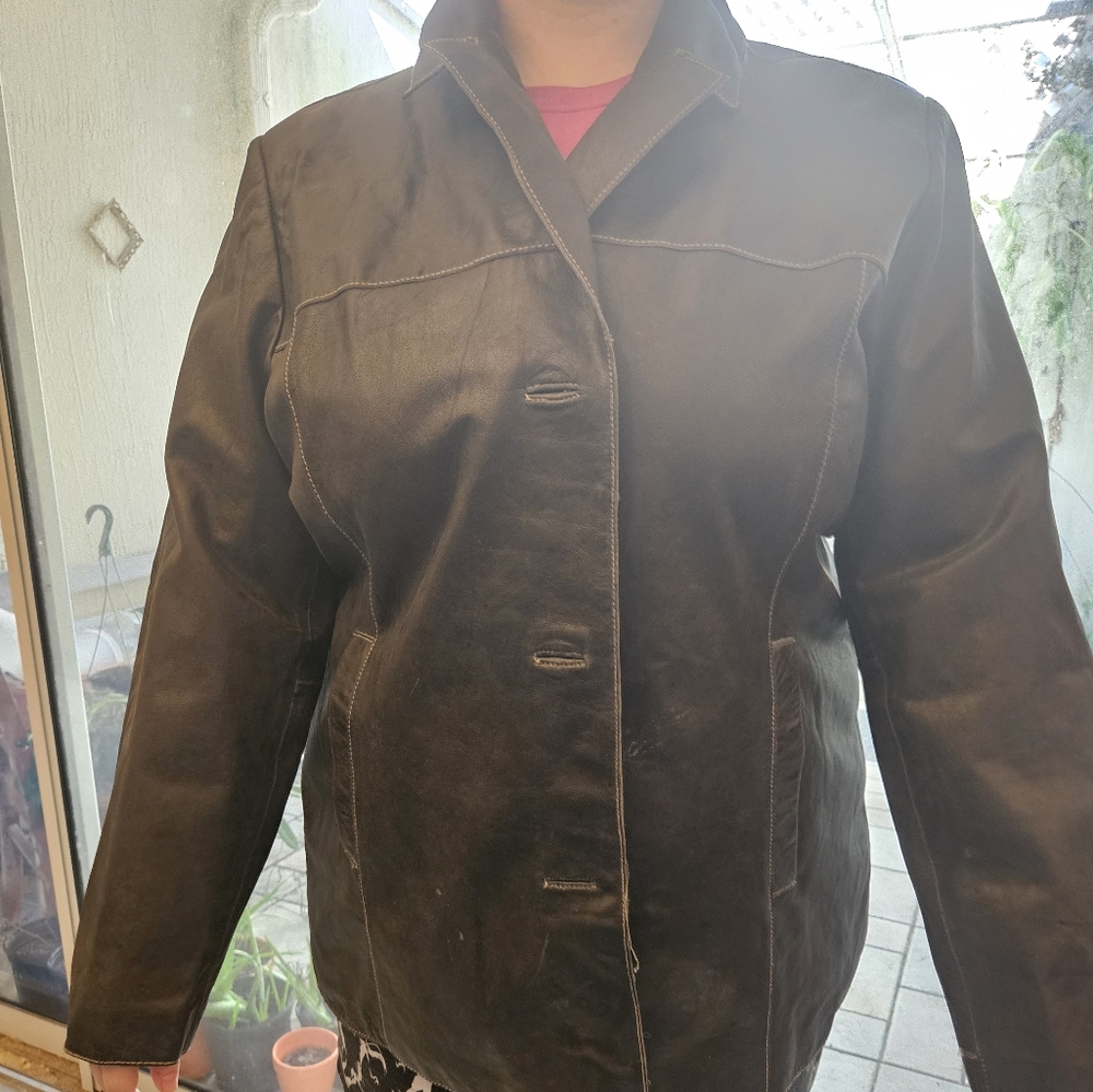 Leather jacket black